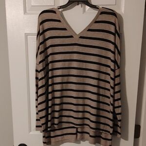 Express One Eleven V-Neck Long Sleeve Tunic Size-Medium Oversized Streetwear